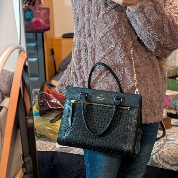 Kate Spade Romy Perri Desiger Satchel  with Gold Accents - Picture 13 of 15